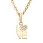 Junior Jewels Cubic Zirconia 14k Gold Love Heart Pendant Necklace, Girl's, Size: 13, White