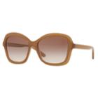 Dkny Dy4147 56mm Butterfly Gradient Sunglasses, Women's, Brown Over