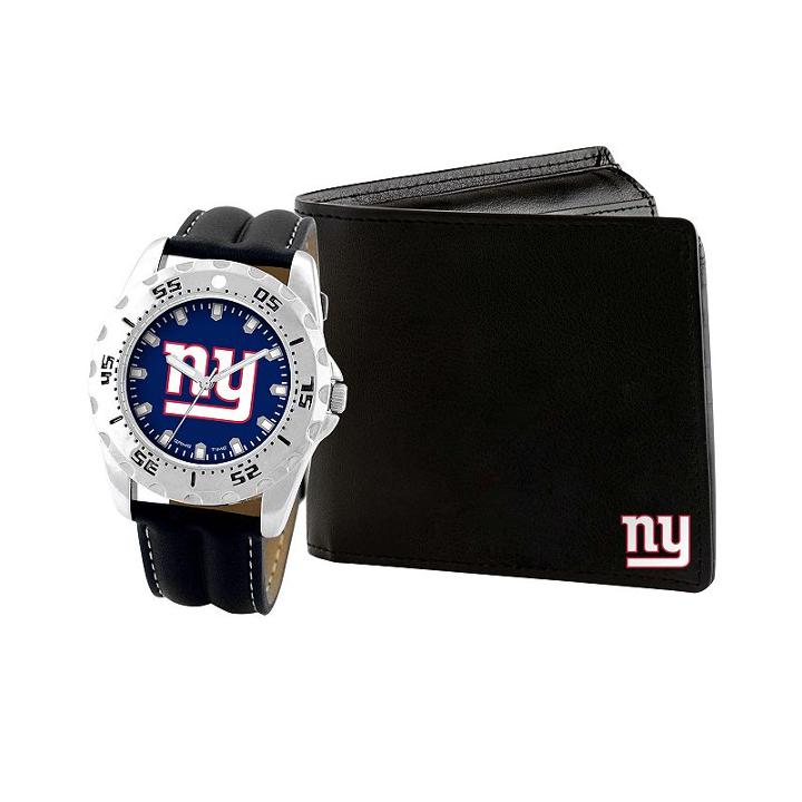 Men's Game Time New York Giants Watch & Wallet Set - Black
