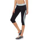 Women's Fila Sport&reg; Zig Zag Running Skimmer Capris, Size: Small, Black