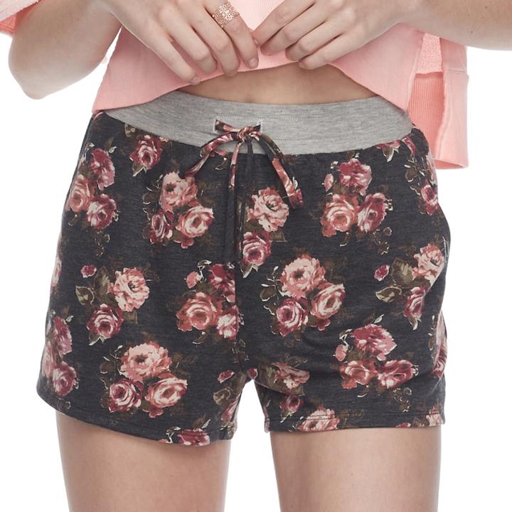 Juniors' Joe B Floral Shorts, Teens, Size: Large, Silver