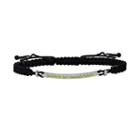 Oro Leoni Sterling Silver Peridot Woven Slipknot Bracelet - Made With Genuine Swarovski Gemstones, Women's, Yellow