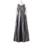 Women's Chaya Embellished Taffeta Evening Gown, Size: 10, Grey
