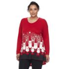Plus Size Mccc Holiday Tee, Women's, Size: 2xl, Brt Red