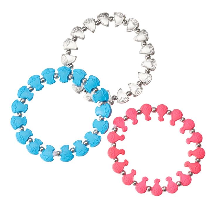 Girls 4-16 Dreamworks Trolls Poppy, Branch & Guy Diamond 3-pk. Bracelet Set, Multicolor