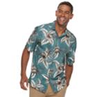 Men's Batik Bay Classic-fit Tropical Button-down Shirt, Size: Medium, Dark Green