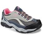 Skechers Relaxed Fit Doyline Women's Steel-toe Work Shoes, Size: 6, Grey