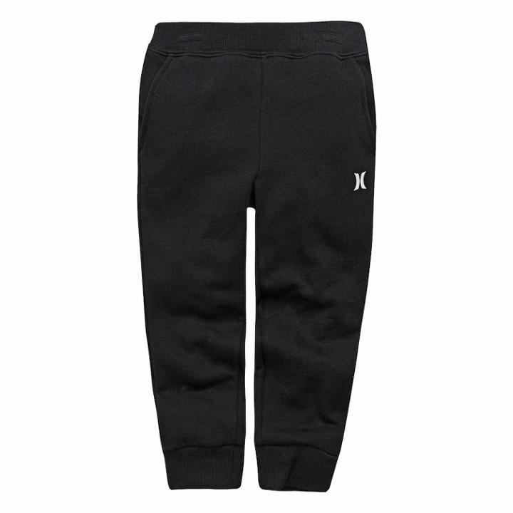 Toddler Boy Hurley Core Sueded Fleece Jogger Pants, Size: 4t, Black