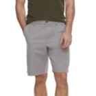Men's Marc Anthony Solid Slim-fit Flex Waistband Stretch Shorts, Size: 33, Med Grey