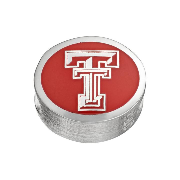 Fiora Sterling Silver Texas Tech Red Raiders Bead, Women's, Multicolor