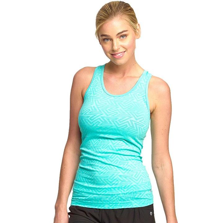Women's Colosseum Illusional Seamless Yoga Tank, Size: Xs, Dark Green