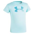 Girls 4-6x Under Armour Glitter Logo Tee, Size: 6, Light Blue