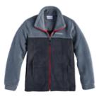 Boys 8-20 Columbia Fleece Flattop Ridge Jacket, Size: Medium, Grey (charcoal)
