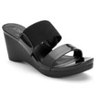 Chaps Rhoda Women's Wedge Sandals, Size: 8 B, Black