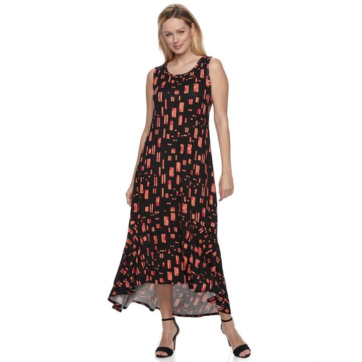 Women's Apt. 9&reg; Ruffle High-low Maxi Dress, Size: Medium, Oxford