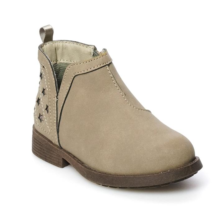 Oshkosh B'gosh&reg; Toddler Girls' Short Ankle Boots, Size: 9 T, Brown