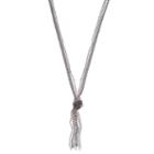 Simply Vera Vera Wang Pink Bead Long Knotted Y Necklace, Women's