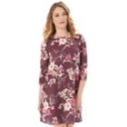 Women's Apt. 9&reg; French Terry Swing Dress, Size: Xl, Denim Floral
