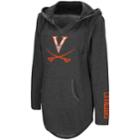 Women's Campus Heritage Virginia Cavaliers Hooded Tunic, Size: Large, Med Grey