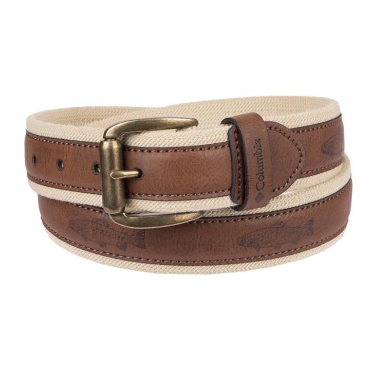 Men's Columbia Elevated Stretch Casual Belt, Size: Medium, Blue