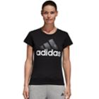 Women's Adidas Essential Linear Logo Graphic Tee, Size: Large, Black