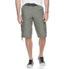 Big & Tall Unionbay Cordova Messenger Belted Cargo Shorts, Men's, Size: 44, Med Grey