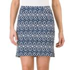 Women's Haggar Print Pull-on Skort, Size: 4, Light Blue