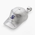 Insignia Collection Nascar Kasey Kahne Sterling Silver 5 Baseball Cap Pendant, Adult Unisex, Grey