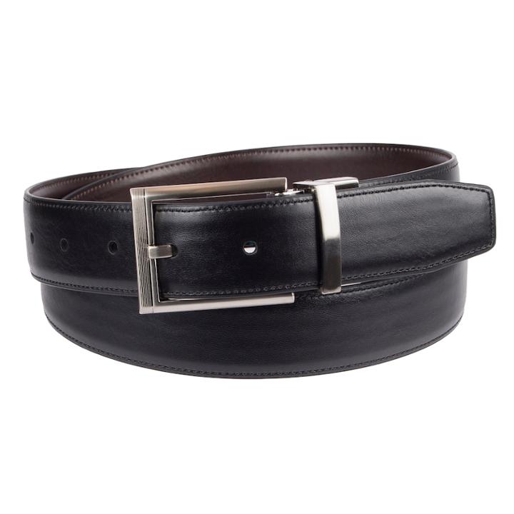 Men's Apt. 9&reg; Reversible Dress Belt, Size: Large, Dark Brown