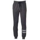 Men's Hollywood Jeans Reflective-stripe Jogger Pants, Size: Regular, Grey (charcoal)