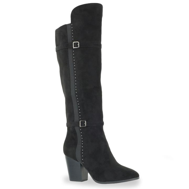 Easy Street Melrose Women's Knee High Boots, Size: Medium (7.5), Grey (charcoal)