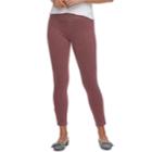 Women's Utopia By Hue Felted Twill Jean Skimmer Leggings, Size: Medium, Pink