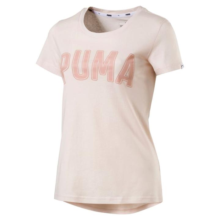 Women's Puma Athletic Short Sleeve Graphic Tee, Size: Small, White