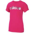 Girls 7-16 Adidas Foil Adidas Graphic Tee, Girl's, Size: Small, Med Pink