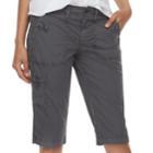Women's Sonoma Goods For Life&trade; Ultra Breathable Poplin Skimmer Shorts, Size: 4, Dark Grey