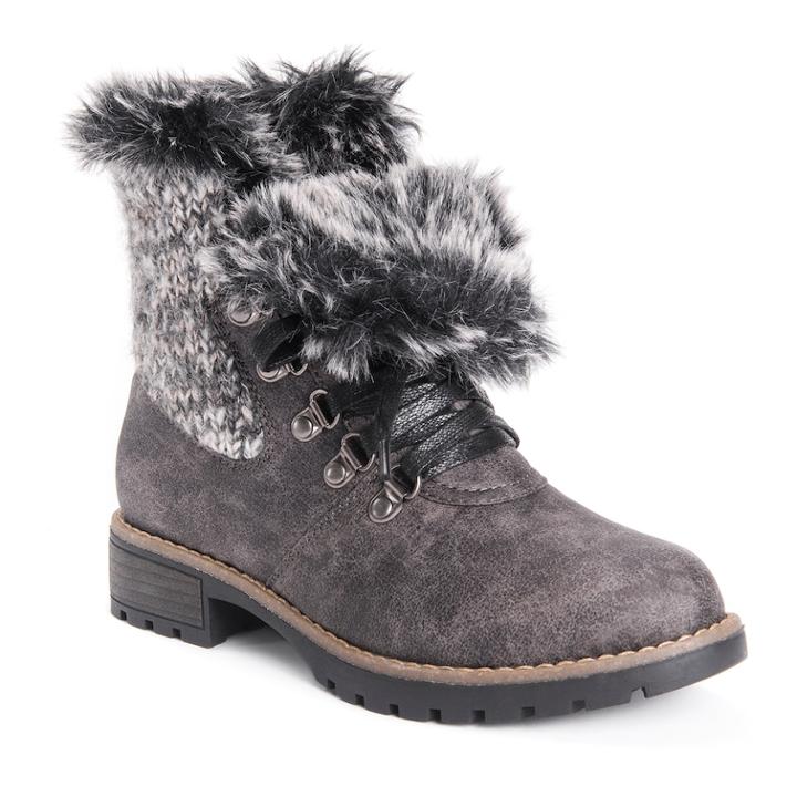 Muk Luks Verna Women's Winter Boots, Size: 10, Grey