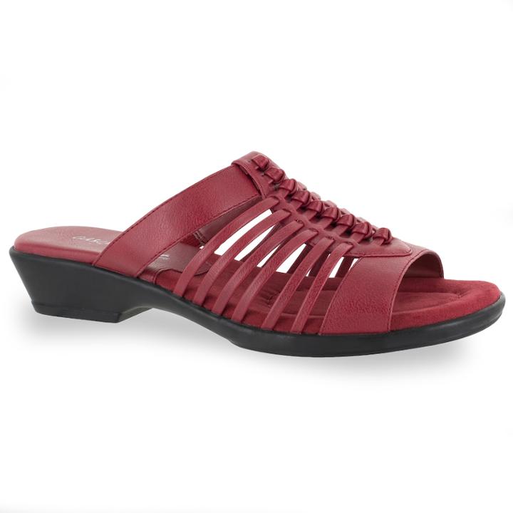Easy Street Nola Women's Mules, Size: 12 Wide, Red