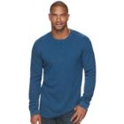 Big & Tall Sonoma Goods For Life&trade; Slim-fit Thermal Performance Henley, Men's, Size: Xxl Tall, Dark Blue