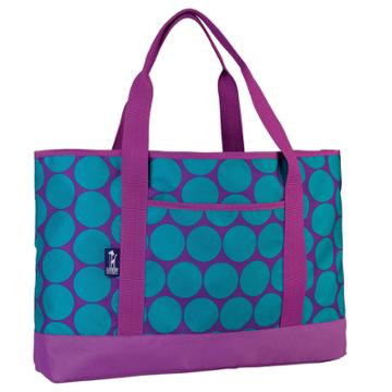 Wildkin Big Dots Tote-all Bag - Kids, Girl's, Purple