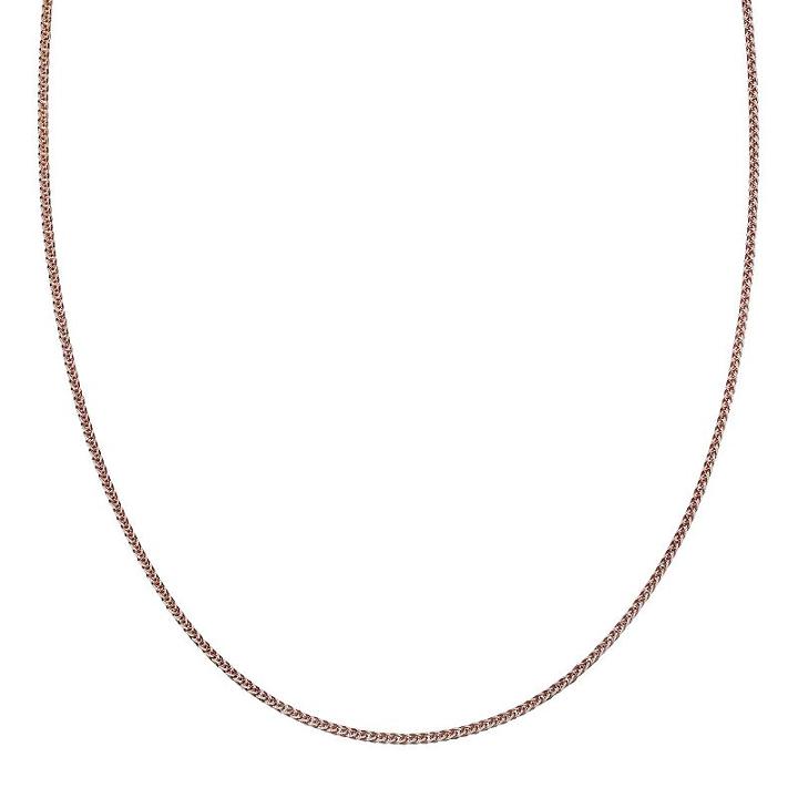 Two Tone Sterling Silver Wheat Chain Necklace - 18 In, Women's, Size: 18