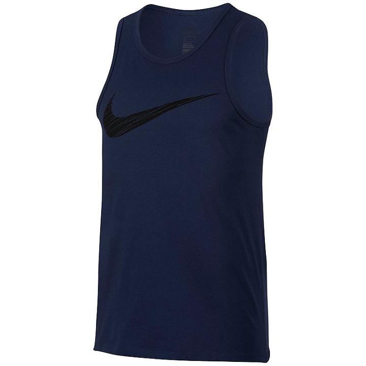 Men's Nike Dri-fit Swoosh Tank, Size: Medium, Med Blue