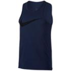 Men's Nike Dri-fit Swoosh Tank, Size: Medium, Med Blue