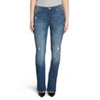 Rock & Republic&reg; Kassandra Distressed Bootcut Jeans - Women's, Size: 14 T/l, Dark Blue
