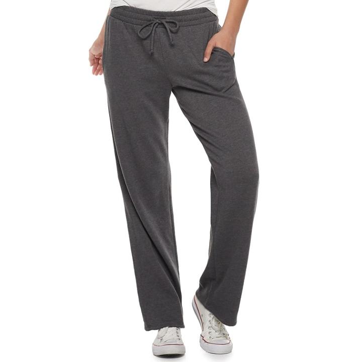 Juniors' So&reg; Drawstring Track Pants, Teens, Size: Xl, Dark Grey
