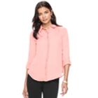 Women's Elle&trade; Chiffon Blouse, Size: Medium, Lt Orange