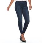 Women's Apt. 9&reg; Curvy Pull-on Skinny Jeans, Size: 12 T/l, Dark Blue