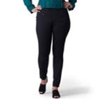 Plus Size Lee Sculpting Pull-on Mid-rise Skinny Jeans, Women's, Size: 16w T/l, Black