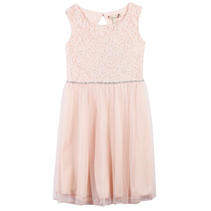 Girls 7-16 & Plus Size Speechless Glitter Lace Dress, Size: 20 1/2, Med Red