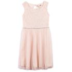 Girls 7-16 & Plus Size Speechless Glitter Lace Dress, Size: 20 1/2, Med Red