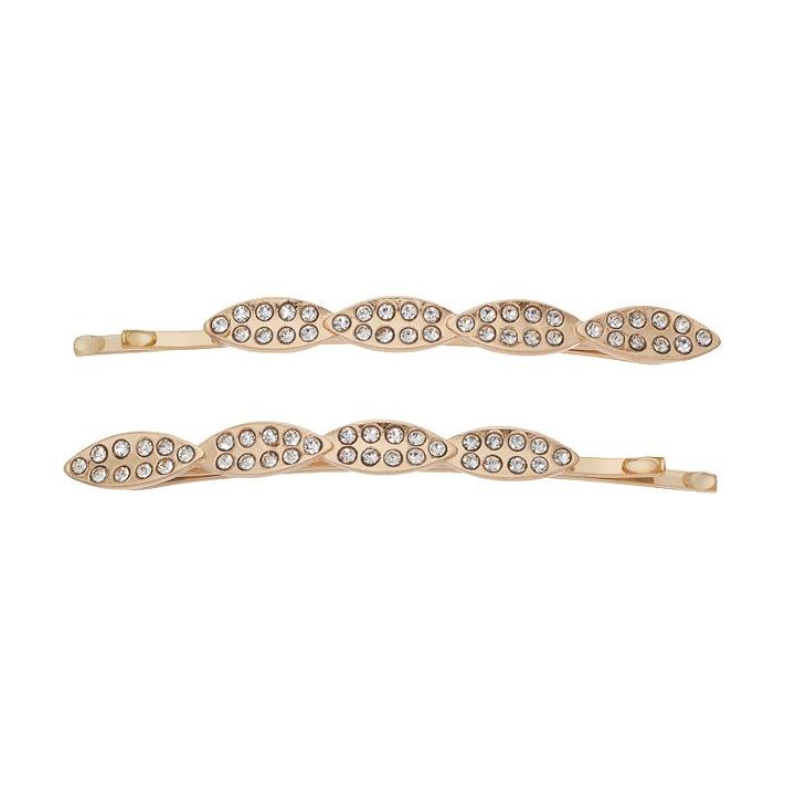 Lc Lauren Conrad 2-pc. Simulated Crystal Pave Marquise Bobby Pin Set, Women's, Gold